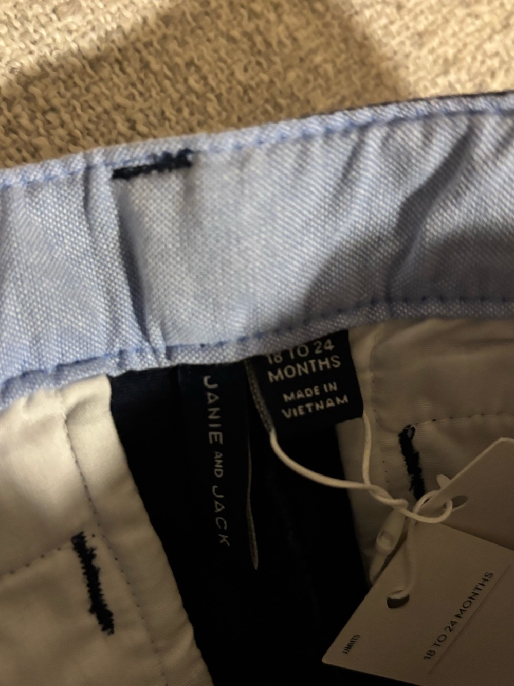 NWT Janie & Jack Navy Pants - Picture 6 of 7